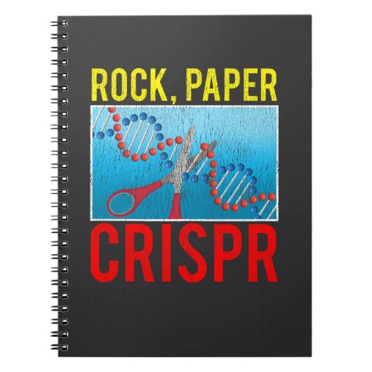Crispr Funny Biology Student Science Biologist DNA Notitieboek (Voorkant)