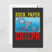 Crispr Funny Biology Student Science Bioloog DNA Briefkaart (Voorkant / Achterkant)