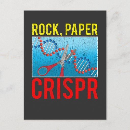 Crispr Funny Biology Student Science Bioloog DNA Briefkaart (Voorkant)