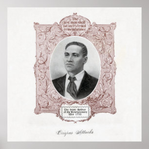 Crispus Attucks Black Martyr van de Amerikaanse re Poster