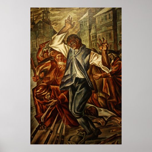 Crispus Attucks door Herschel Levit Poster (Voorkant)