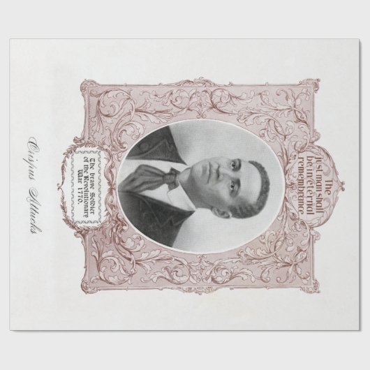 Crispus Attucks: Martelaar van de Amerikaanse Revo Cadeaupapier (Vlak)