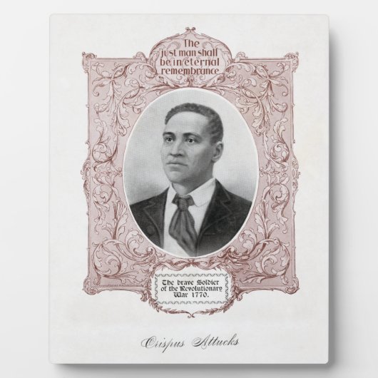 Crispus Attucks: Martelaar van de Amerikaanse Revo Fotoplaat (Voorkant)