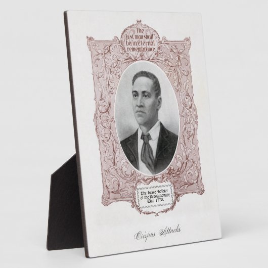 Crispus Attucks: Martelaar van de Amerikaanse Revo Fotoplaat (Zijkant)