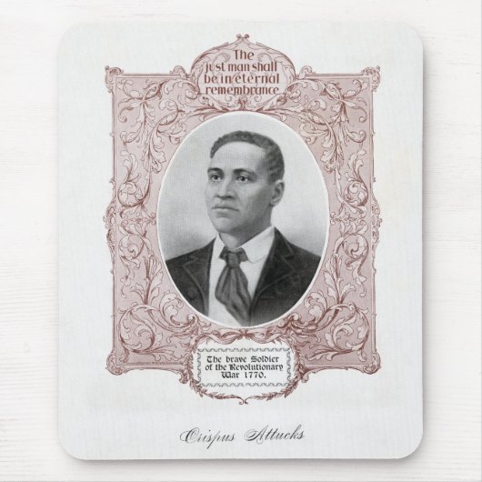 Crispus Attucks: Martelaar van de Amerikaanse Revo Muismat (Voorkant)