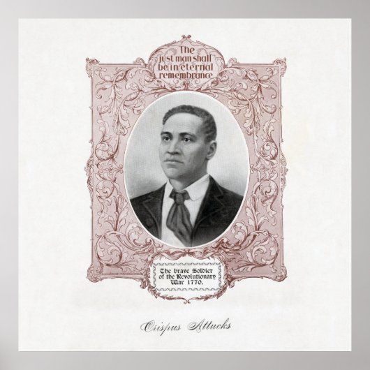 Crispus Attucks: Martelaar van de Amerikaanse Revo Poster (Voorkant)