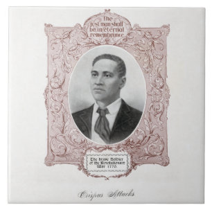 Crispus Attucks: Martelaar van de Amerikaanse Revo Tegeltje