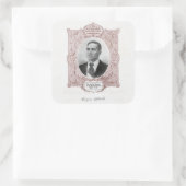 Crispus Attucks: Martelaar van de Amerikaanse Revo Vierkante Sticker (Tas)