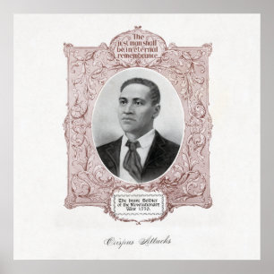 Crispus Attucks Zwarte Patriot Amerikaanse Revolut Poster