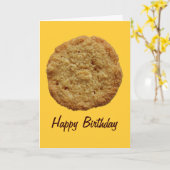 Crispy Baked Cookie Party Event Verjaardag Kaart (Gele Bloem)