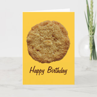 Crispy Baked Cookie Party Event Verjaardag Kaart