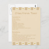 Crispy French Toast Briefkaart (Voorkant / Achterkant)