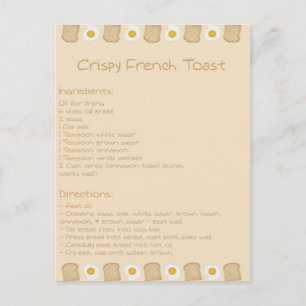 Crispy French Toast Briefkaart