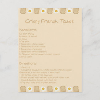 Crispy French Toast Briefkaart