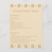 Crispy French Toast Briefkaart (Voorkant)