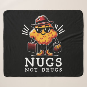 Crispy Nugs Niet Drugs Sherpa Deken