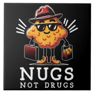 Crispy Nugs Niet Drugs Tegeltje
