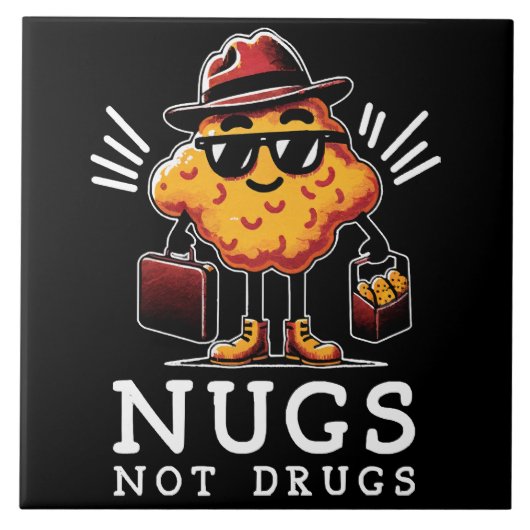 Crispy Nugs Niet Drugs Tegeltje (Voorkant)