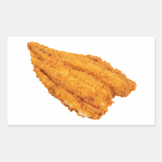 Crispy Southern Fried Fish Fillet Rechthoekige Sticker