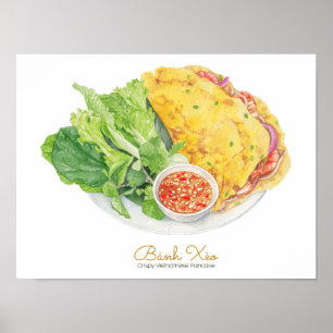 Crispy Vietnamees Pancake - Banh Xeo-Poster Poster