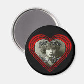 Criss Cross Perfect Heart Sjabloon Magneet (Voorkant / Achterkant)