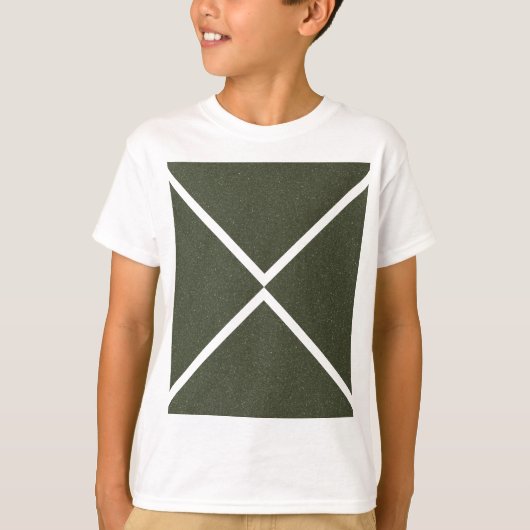 Criss-Cut Moss Groen Geometrisch T-shirt - T-Shirt (Voorkant)