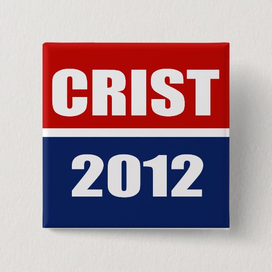 CRIST 2012 VIERKANTE BUTTON 5,1 CM (Voorkant)