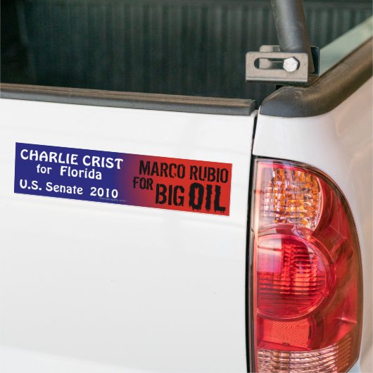 Crist Florida, Rubio Big Oil Bumpersticker (Op Truck)