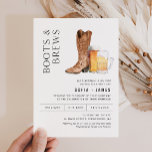 CRISTAL Boots & Brews Couples Shower Invitation Kaart<br><div class="desc">Cristal Collectie - een verbluffend en minimalistisch collectie met een modern calligrafielettertype dat zowel chic als stijlvol is. Dit collectie biedt een tijdloos en elegant ontwerp dat perfect is voor elke gebeurtenis, van bruiloften tot baby showers en alles daartussen. Beleef de elegantie en de verfijning van het Cristal Collectie en...</div>