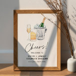 CRISTAL Bubbles and Brews Couples Shower Sign Poster<br><div class="desc">Cristal Collectie - een verbluffend en minimalistisch collectie met een modern calligrafielettertype dat zowel chic als stijlvol is. Dit collectie biedt een tijdloos en elegant ontwerp dat perfect is voor elke gebeurtenis, van bruiloften tot baby showers en alles daartussen. Beleef de elegantie en de verfijning van het Cristal Collectie en...</div>