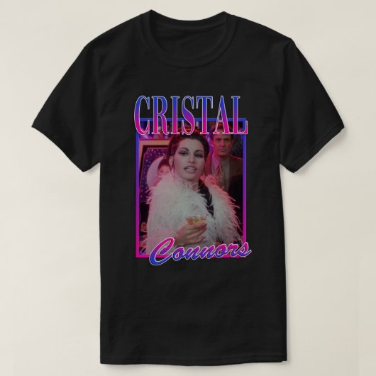 Cristal Connors Showmeiden Tribute Sticker T-shirt (Design voorkant)