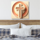 Cristian Cross Canvas Afdruk (Insitu (Slaapkamer))