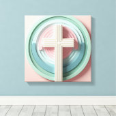 Cristian Cross Canvas Afdruk (Insitu (Houten vloer))