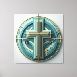 Cristian Cross Canvas Afdruk