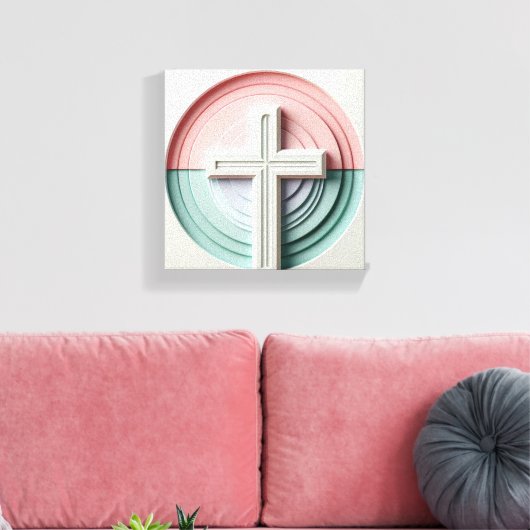Cristian Cross Canvas Afdruk (Insitu (Woonkamer))
