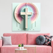 Cristian Cross Canvas Afdruk (Insitu (Woonkamer))