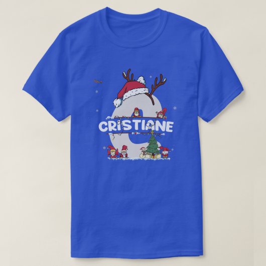 Cristiane Christmasw Cristiane Name voor grappige  T-shirt (Design voorkant)