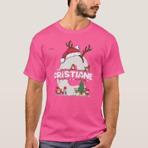 Cristiane Christmasw Cristiane Name voor grappige  T-shirt