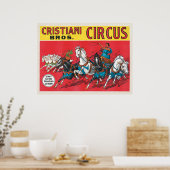  Cristiani Brothers Circus Poster (Keuken)