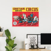  Cristiani Brothers Circus Poster (Thuiskantoor)