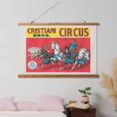  Cristiani Brothers Circus Poster Hangend Wandkleed (Slaapkamer)