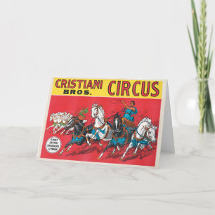 Cristiani Brothers Circus Poster Kaart