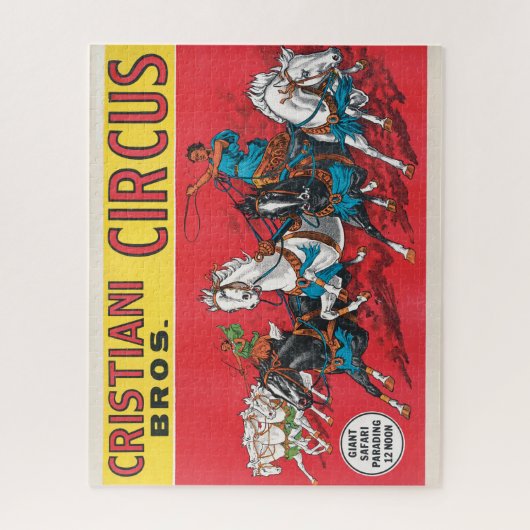  Cristiani Brothers Circus Poster Legpuzzel (Verticaal)