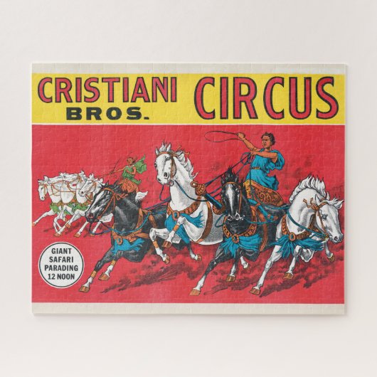 Cristiani Brothers Circus Poster Legpuzzel (Horizontaal)