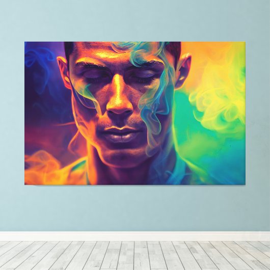 Cristiano Ronaldo Canvas Print (Insitu (Houten vloer))
