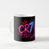 Cristiano Ronaldo (CR7) Kunst Koffiemok (Voorkant links)