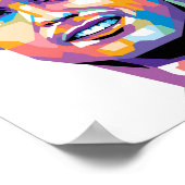 Cristiano Ronaldo in WPAP-stijl Wall Art Poster (Hoek)