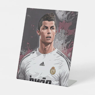 Cristiano Ronaldo-poster Reclamebord Met Voetstuk