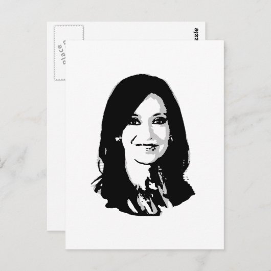 Cristina Fernandez de Kirchner Briefkaart (Voorkant / Achterkant)