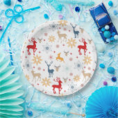 Cristmas Deers Pattern-Bord Papieren Bordje (Feest)